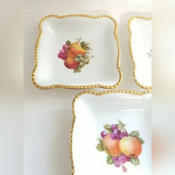 Schumann Bavaria square bowls multicolor fruit motifs - Picture 3 of 7